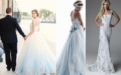 something blue wedding dress