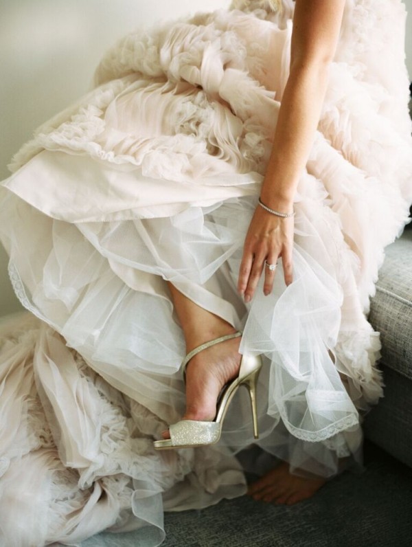 Colorado Wedding Planner captures beautiful brides shoes presented by Table 6 Productions Colorado in Aspen Colorado | Aspen Wedding Planners
