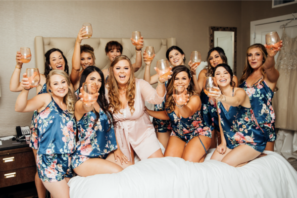 Bridal Party Helping with Bride Self-Care